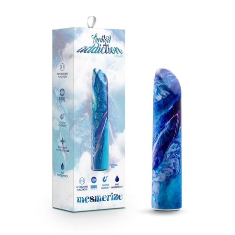Mesmerize Power Vibe Azure Bullet Vibrator - Bullet Vibrators