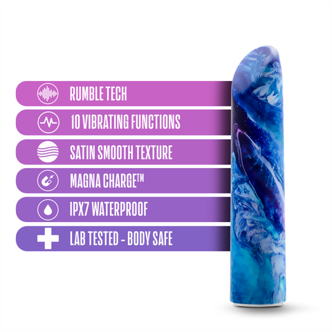 Mesmerize Power Vibe Azure Bullet Vibrator - Bullet Vibrators