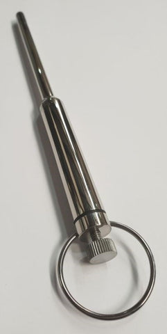 Loretta Vibrating Steel Urethral Wand by Hell's Couture - Penis Plugs