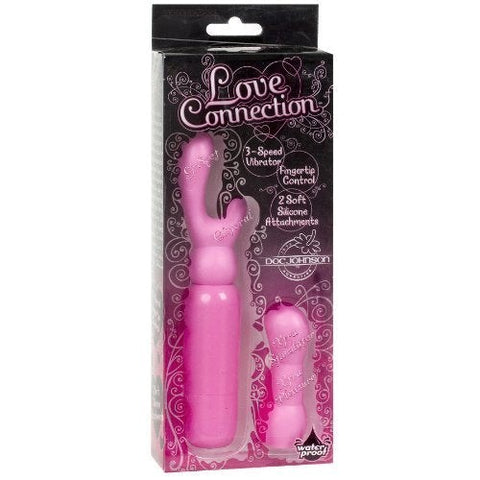 Love Connection 3 Functions Finger Vibrator by Doc Johnson - Finger and Tongue Vibrators