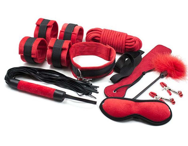 Lucifers Bondage Kit 9 Pcs - - Bondage Kits