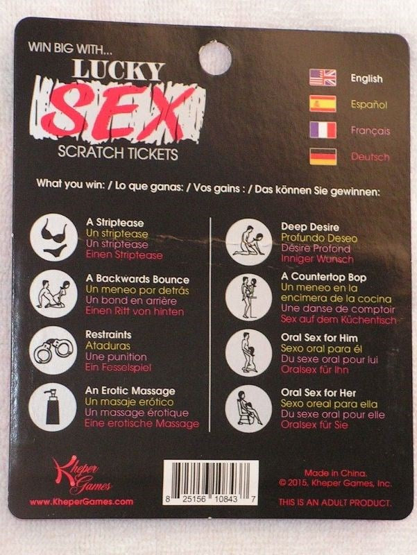 Lucky Sex Scratch Tickets - - Sex Games, Coupons and Tricks