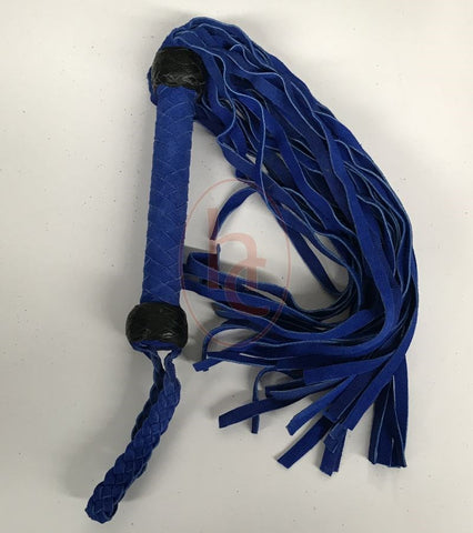 Madames Suede Flogger With Wrist Loop by Hell's Couture - Whips And Crops