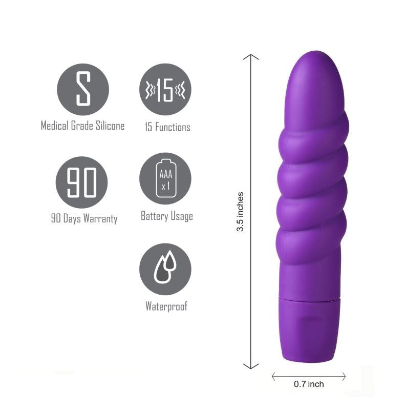 Maia Sugr Silicone Bullet - Purple - - Bullet Vibrators