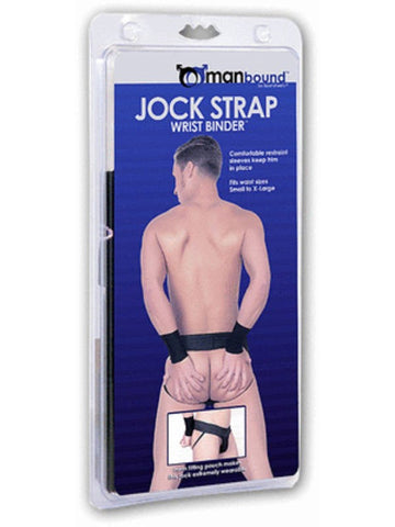 Manbound Jockstrap Wrist Binder by Sportsheets - Cuffs and Restraints