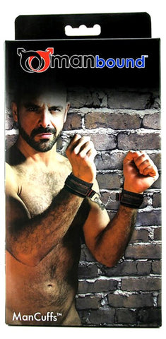 Manbound Adjustable Metal Mancuffs by Sportsheets - Cuffs and Restraints