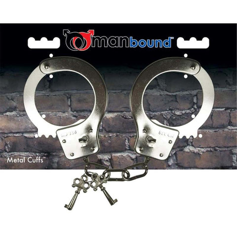 Manbound Adjustable Metal Handcuffs by Sportsheets - Cuffs and Restraints
