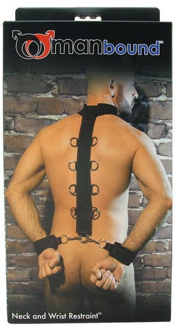 Manbound Neck And Wrist Restraint by Sportsheets - Cuffs and Restraints