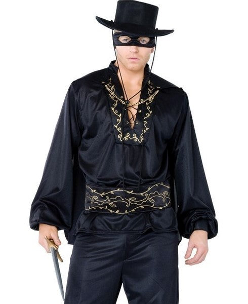 Masked Spanish Hero Costume - - Fancy Dress Ups