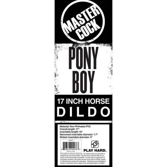 Master Cock Pony Boy - - Non-Realistic Dildos