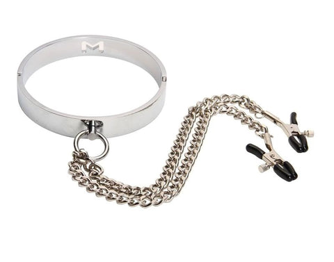Master Metal Collar with Peg Clamps by BDStyle - Collars and Leads