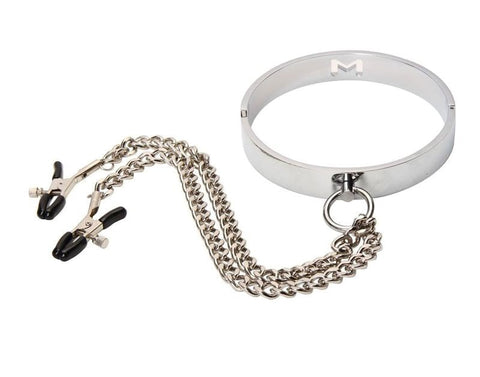 Master Metal Collar with Peg Clamps by BDStyle - Collars and Leads