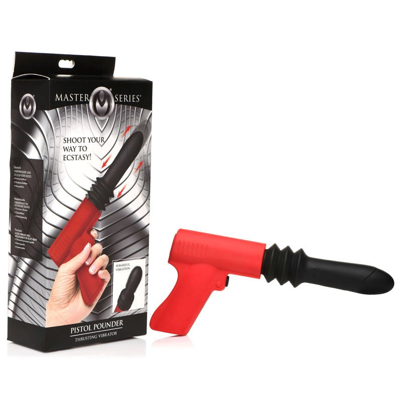 Master Series Pistol Pounder Thrusting Vibrator - - G-Spot Vibrators