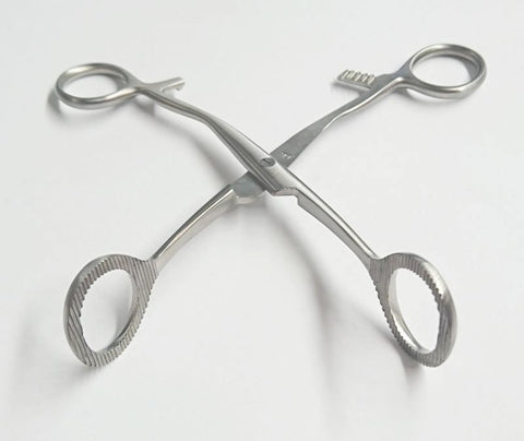 Medical Steel Clamp Forceps by Hell's Couture - Dental and Clinical