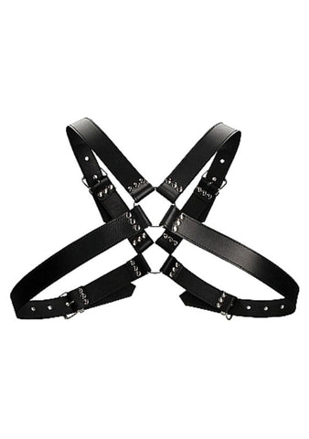 Mens Large Buckle Harness One Size Black by Shots Toys - Cuffs and Restraints