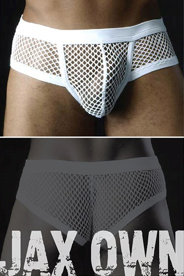 Mesh Mens Boxers White 2XL - - Jocks and G-Strings