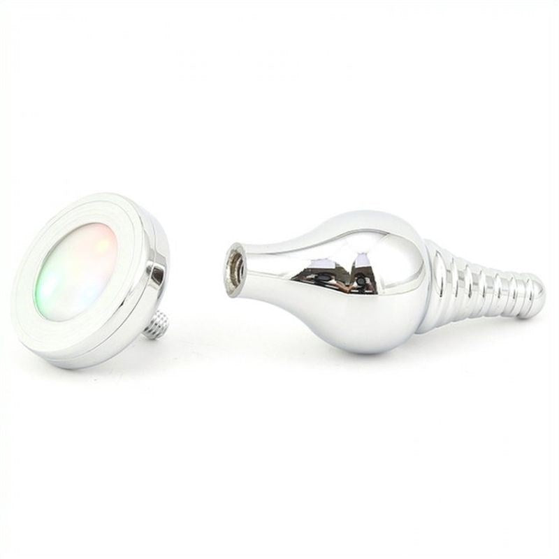 Metal Cusp Head Butt Plug Sparkler - - Steel Sex Toys