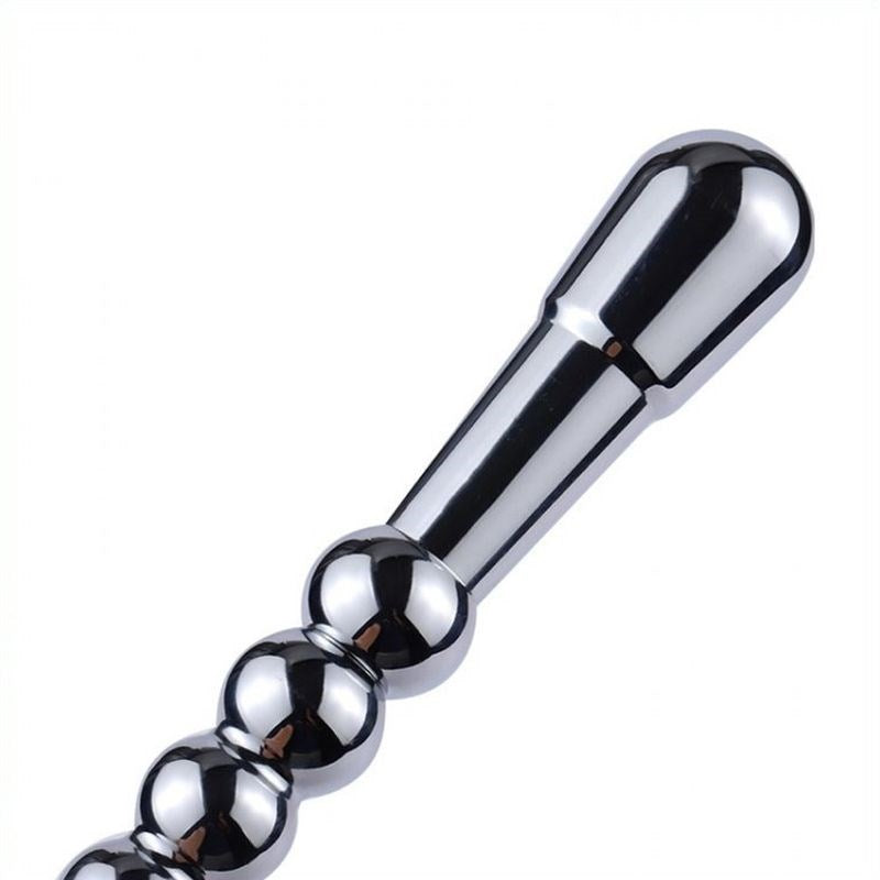 Metal Dildo Handle with Leather Whip - - Whips And Crops