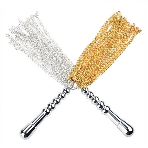 Metal Tassled Dildo Whip Stainless Steel by BDStyle - Whips And Crops