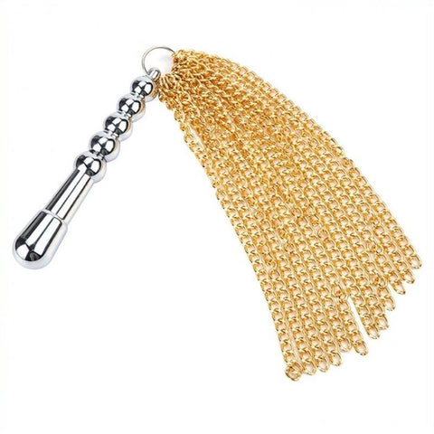 Metal Tassled Dildo Whip Stainless Steel by BDStyle - Whips And Crops