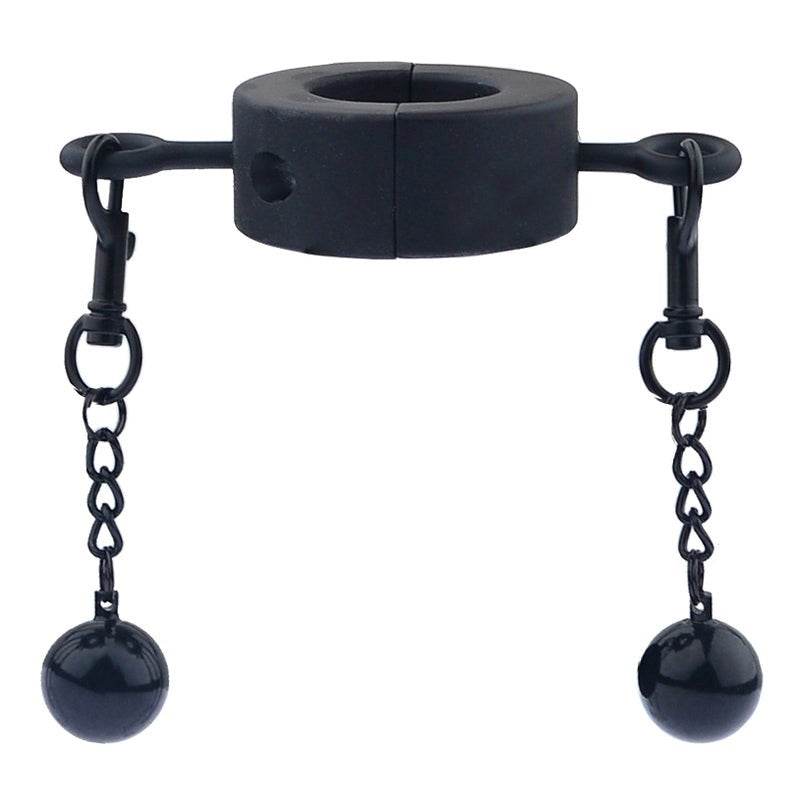 Metallic Testicle Stretcher Weights - 2 Balls - - Ball and Cock Toys