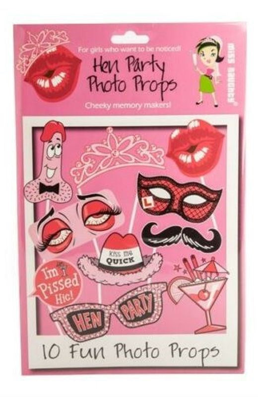 Miss Naughty Hen Party Photo Props - - Sex Games, Coupons and Tricks