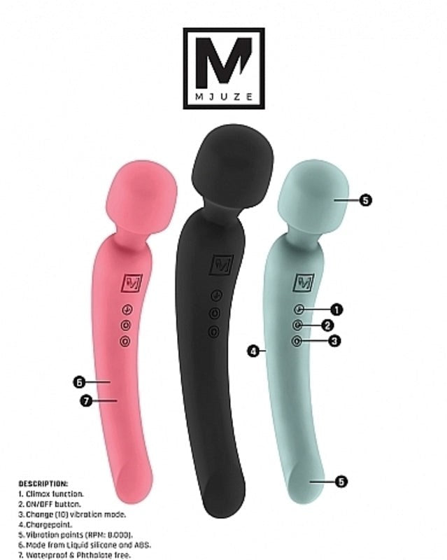 Mjuze Wanderfull Body Massager Pink - - Body Wands