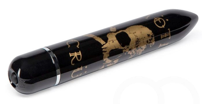 Motley Crue Classic Skull 7 Function Vibrator Black - - Waterproof Vibrators