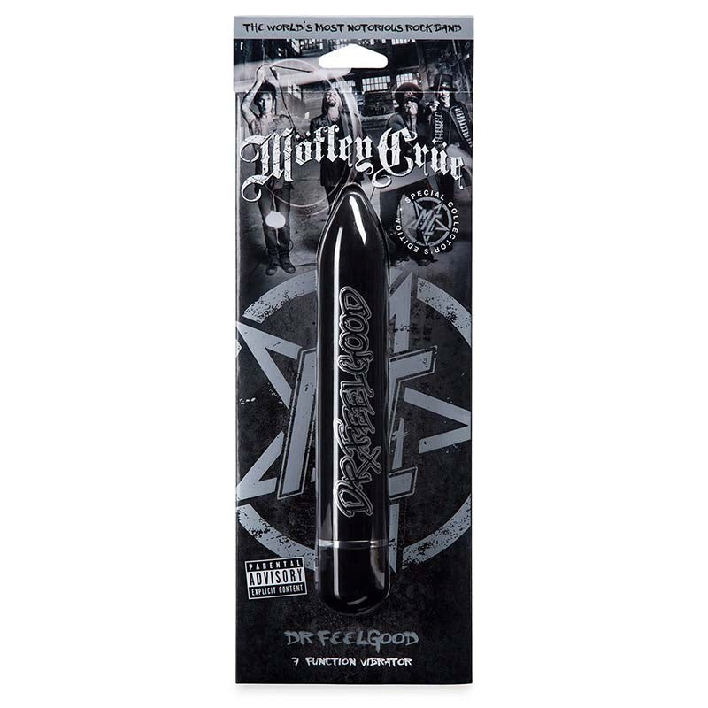 Motley Crue Dr Feelgood 7 Function Vibrator Black - - Bullet Vibrators