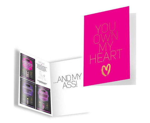 Naughty Notes Greeting Card You Own My Heart by Kama Sutra - Sex Games, Coupons and Tricks