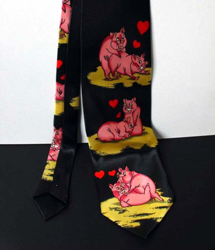 Naughty Pig Neck Tie - - Fancy Dress Ups