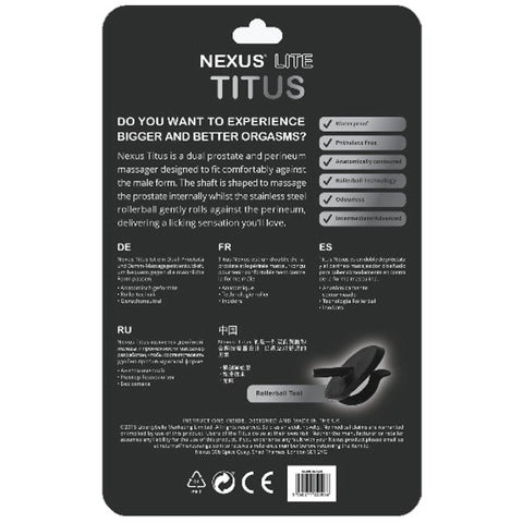 TITUS Prostate Massager by Nexus Sex Toys - Prostate Toys