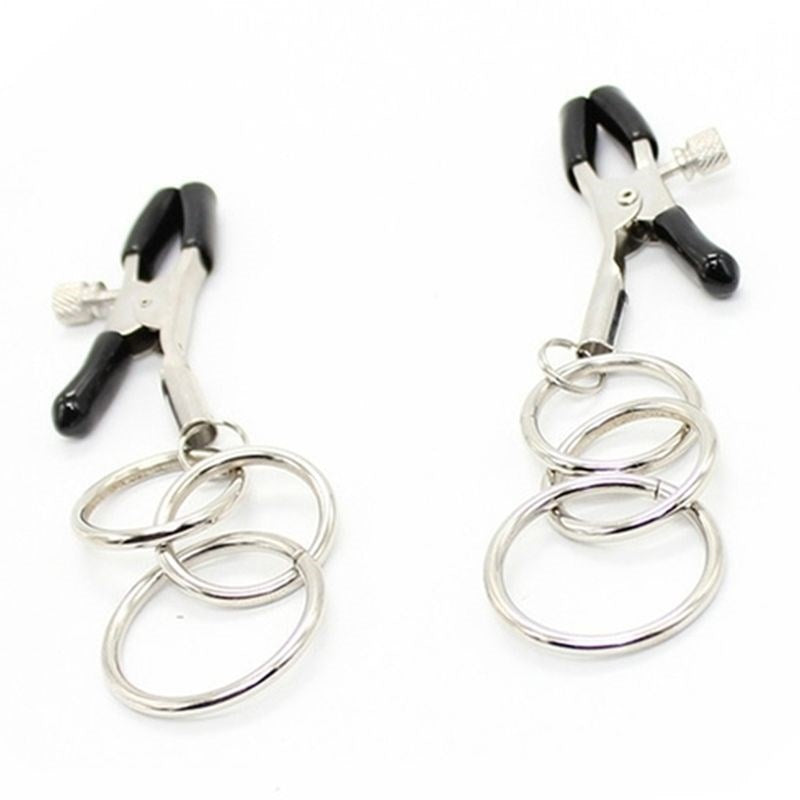 Nipple Clamps with 3 Ring - - Breast and Nipple Toys