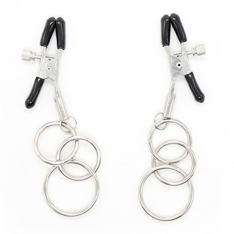 Nipple Clamps with 3 Ring - - Breast and Nipple Toys