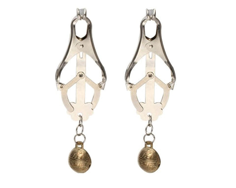 Nipple Clover Clamp With Bells by BDStyle - Breast and Nipple Toys