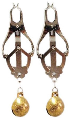 Nipple Clover Clamp With Bells by BDStyle - Breast and Nipple Toys