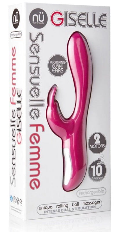 Nu Sensuelle Giselle Magenta - - Rabbit Vibrators