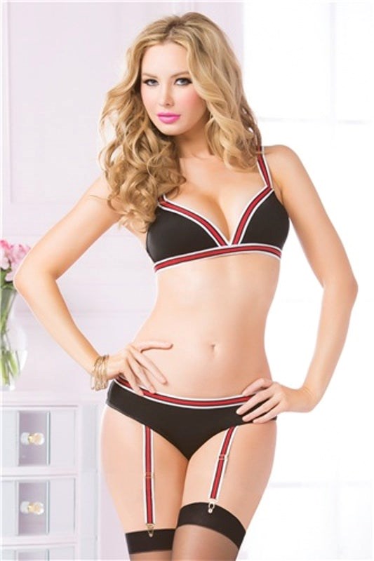 On The Ball Bra Set Black OS - - Bras and Bra Sets