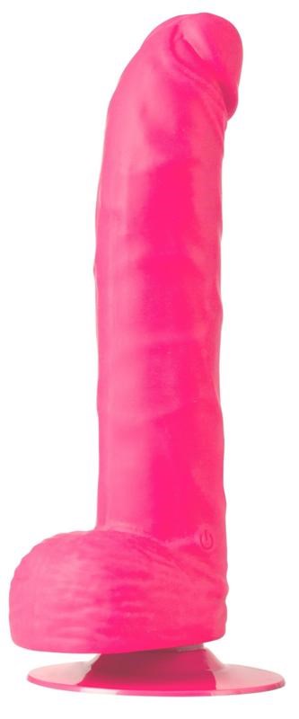 One Touch Silicone 8 Vibrator Pink - - Realistic Dildos