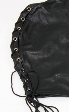 Open Eyed Faux Leather Bondage Hood by BDStyle - Bondage Hoods