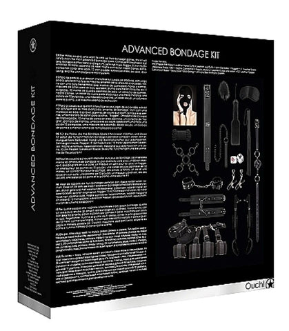 Ouch! Advanced Bondage Kit Black by Shots Toys - Bondage Kits