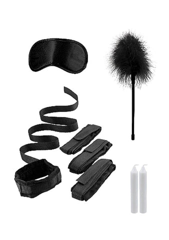 Ouch Bed Bindings Restraint Kit Black by Shots Toys - Cuffs and Restraints