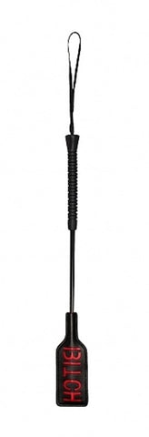 BITCH Crop Large Bondage Whip by Shots Toys - Whips And Crops