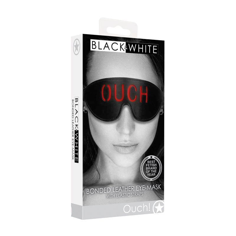 OUCH! BW Bonded Leather Eye-Mask 'Ouch' - - Masks And Blindfolds