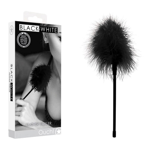 OUCH! BW Feather Tickler by Shots Toys - Whips And Crops