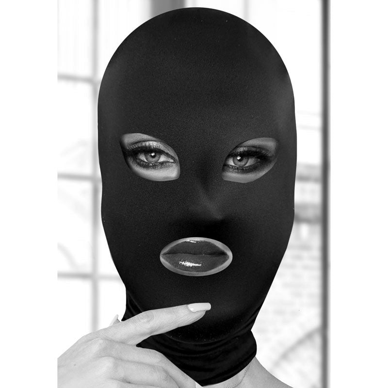 OUCH! BW Subversion Mask With Open Mouth - - Masks And Blindfolds