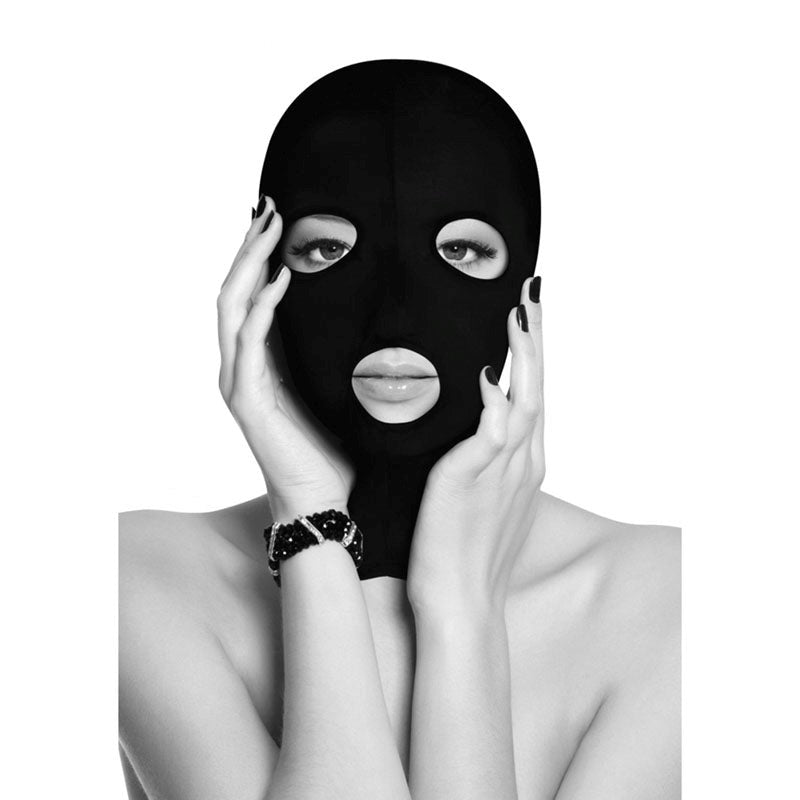 OUCH! BW Subversion Mask With Open Mouth - - Masks And Blindfolds