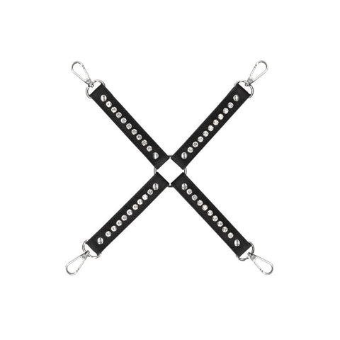 OUCH! Diamond Studded Hogtie Restraint by Shots Toys - Cuffs and Restraints