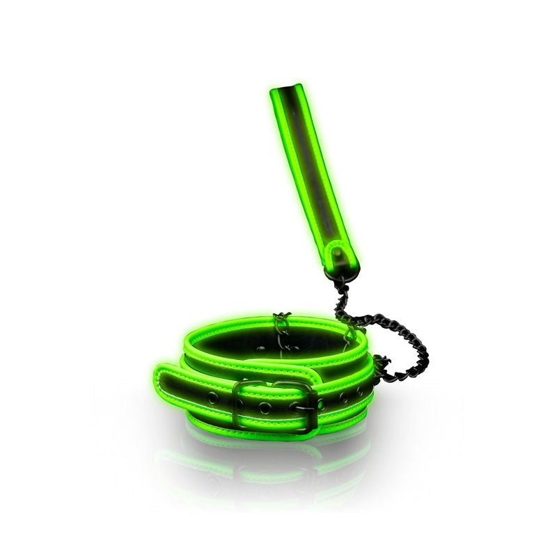 OUCH! Glow in Dark Collar and Leash - - Collars And Cuffs