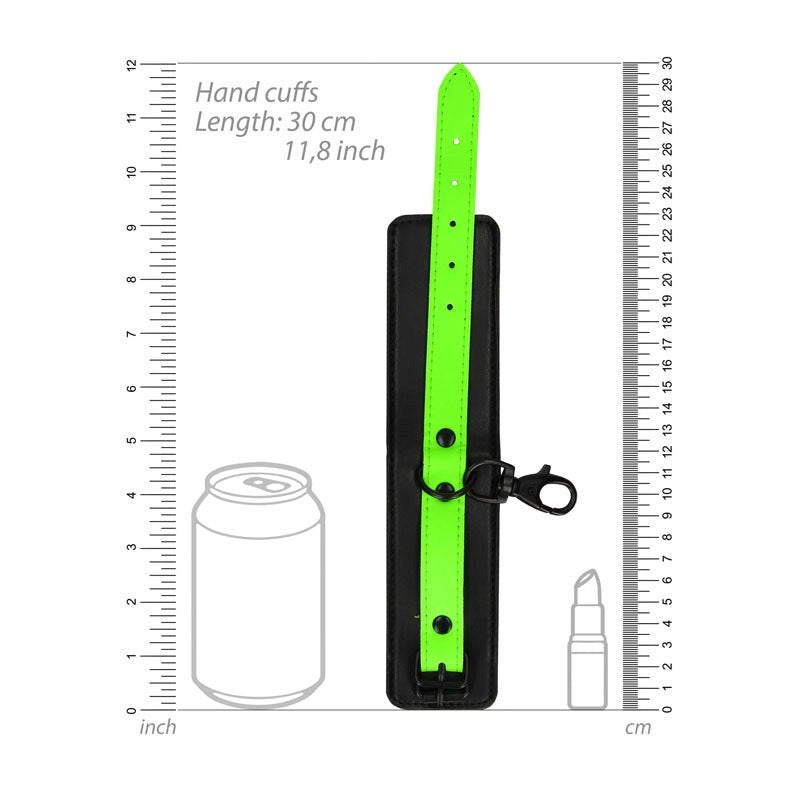 OUCH! Glow in Dark Hand & Ankle Cuffs with Hogtie - - Cuffs And Restraints